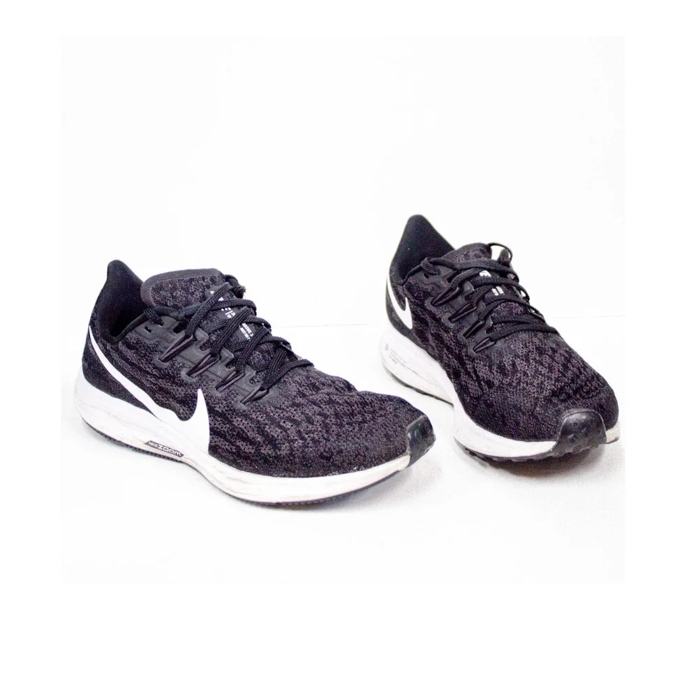 Nike Air Zoom Pegasus 36 Sneakers Black / White Athletic Shoes Women's Size 7